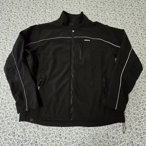 Caterpillar Jacket Mens XL Black Soft Shell Workwear W11440 Full Zip Outdoor CAT - Picture 1 of 24