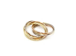 NP: €2.070,- Cartier Trinity Ring Siebenreihig 750er Tricolour Gold im FULL SET - Bild 1 von 6