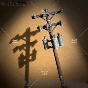1/64 Miniatures Retro Electric Poles Scene Props Figures Model For Cars Vehicle - Picture 1 of 4