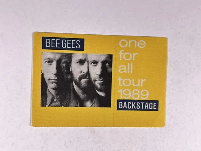 Bee Gees Backstage Pass One For All Tour Original Wembley Stadium London 1989 - Image 1 of 4