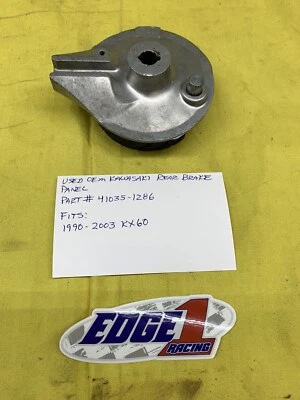 USED KAWASAKI REAR BRAKE PLATE 1990-2003 KX60  (41035-1286) AHRMA - Image 1 of 4
