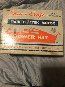 VINTAGE MARX CHRIS CRAFT CONSTELLATION Twin ElectRic Motors BOX & INSTRUCTIONS - Picture 1 of 4