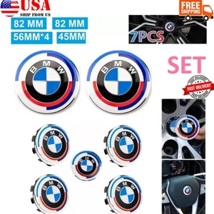 Tapacubos emblemas traseros emblemas capó emblema 50 aniversario BMW X5 (G05) 7 piezas - Imagen 1 de 4