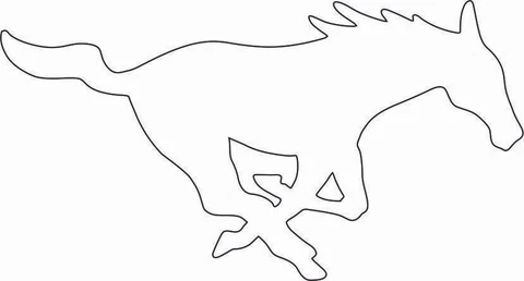 SMU Mustangs Mini Football Helmet Decals Cover