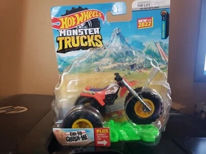 Hot Wheels Monster Trucks - TRI TO CRUSH ME 3-Wheeler2022 new 1 64 scale diecast - Picture 1 of 1