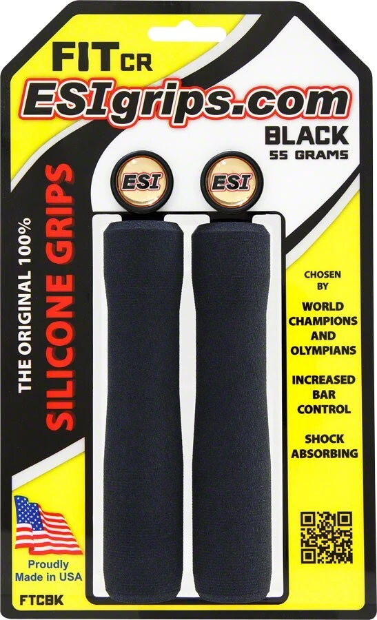 ESI FIT CR Silicone Grips - Black - Image 1 of 1