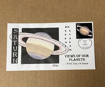 US FDC Collins HP #5074 Views of Our Planets Saturn  2016 - Image 1 of 3