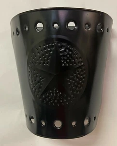 Rustic Tin Bucket Wall Sconce with Star, Dark Bronze finish - Picture 1 of 4