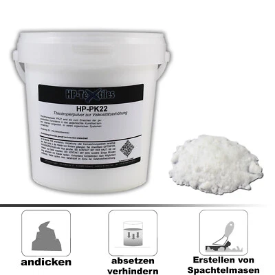 HP-TEXTILES Thixotropierpulver | PK22 | Thixotropierpulver Füllstoff für Kunstharze Epoxy EP