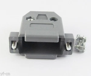 10 sets Grey D-Sub DB15 15Pin Plastic Hood Cover for 15Pin 2Row D-Sub Connector - Picture 1 of 4