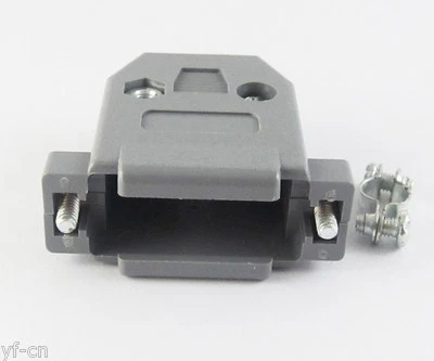 1 set Grey D-Sub DB15 15Pin Plastic Hood Cover for 15Pin 2Row D-Sub Connector - Image 1 of 4