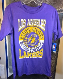 Official NBA-Boy's purple/yellow LA Lakers Western Conference shirt - Picture 1 of 5