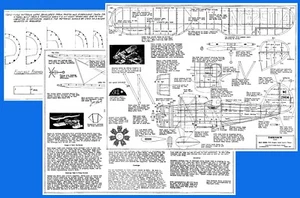 Tomasco Model Airplane Plans (FF): Waco F-3 12" Wingspan Scale Rubber-Powered - Picture 1 of 2