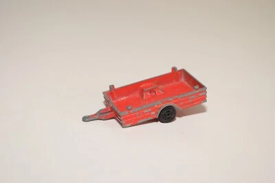 V 1:60 MAJORETTE PICCOLO RIMORCHIO ROSSO OTTIME CONDIZIONI - Immagine 1 di 4