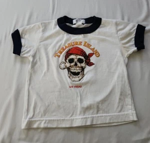 Treasure Island Las Vegas Size 2 White Tshirt NEW - Picture 1 of 3
