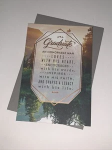 Hallmark DaySpring Graduation Card: Honor Encourage Faith Legacy Matthew 6:33 - Foto 1 di 7