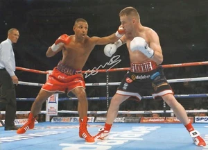 "KELL BROOK - FIB Lucha de peso welter - FOTOGRAFÍA FIRMADA 16x12" vs FRANKIE GAVIN - Imagen 1 de 2