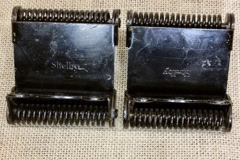 2 Old Cafe Door Hinges Double Swing Saloon Style Antique Vintage Shelby Steel Cover