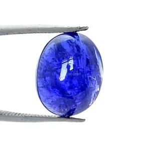 10x8x5 mm Natural Tanzanite Oval Cabochon 3.49 CTS Loose Gemstone - Picture 1 of 8