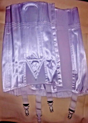 Satin waist holder, Girdle, Triumph, original 1950s, white - Image 1 of 2