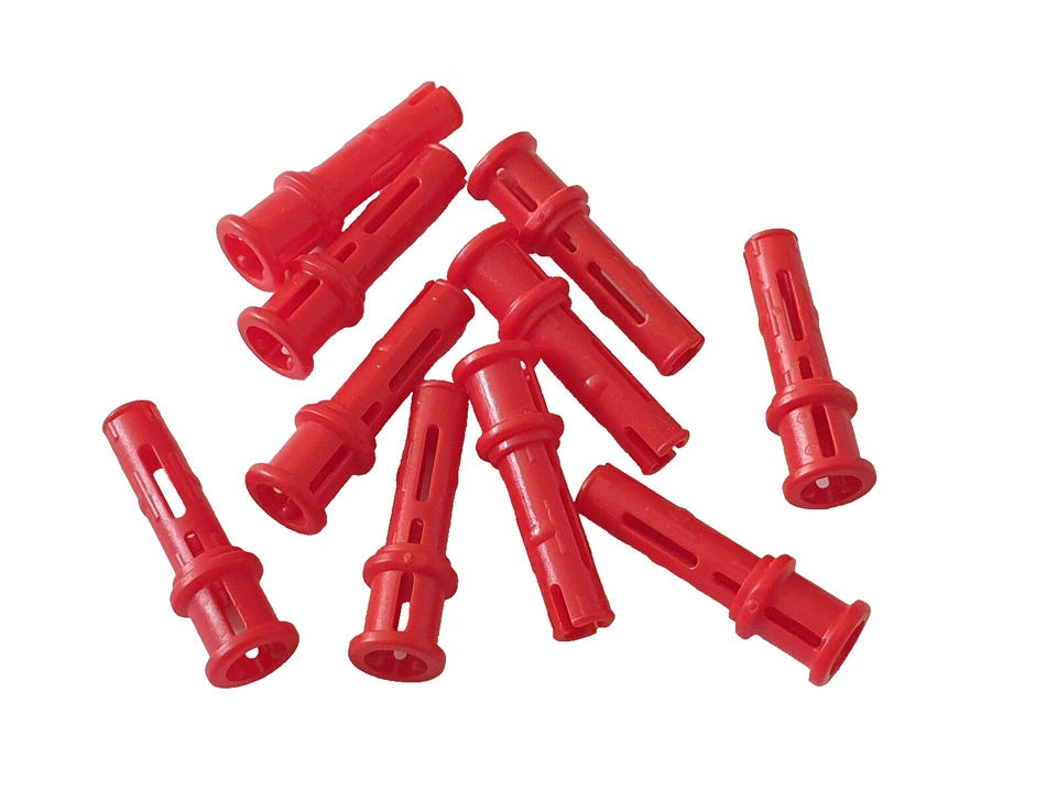 10 x LEGO Technik Pin Verbinder mit Achsloch #32054 Rot - Bild 1 von 1