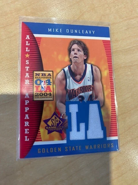 2003-04 UD SP Game Used All-Star Mike Dunleavy Relic Jersey - Warriors - Image 1 of 1
