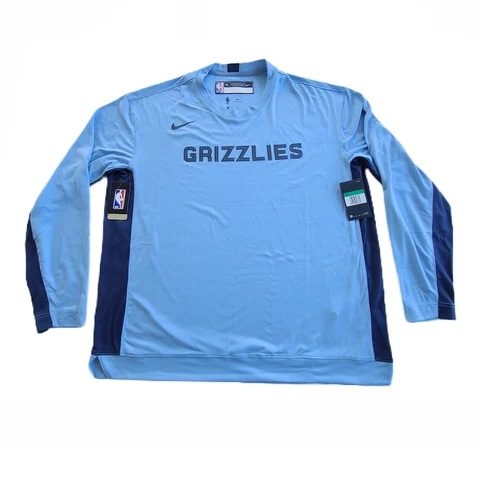 Nike Men's XL Engineered NBA Memphis Grizzlies Team Issue Long Sleeve AV0906-422 Cover