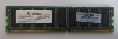 Infineon HYS72D64320GU-5-B 512 MB, DDR SDRAM, 400 MHZ - Image 1 of 2