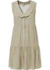 Blusenkleid Gr. 46 Kieselgrün Rauchgrün Blusen-Kleid Sommerkleid Mini-Dress Neu*