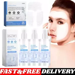 Maschera Pellicola Collagene, Set Spray Nebulizzatore Collagene, Pellicola Integratore Collagene Solubile - Foto 1 di 12