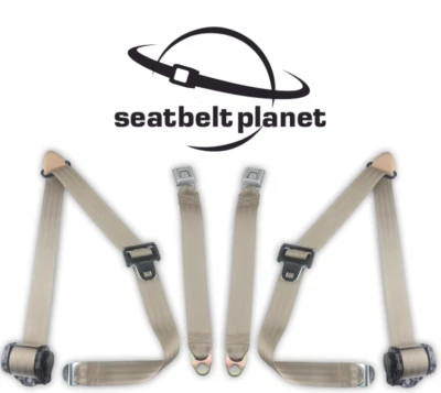 Ford Bronco II 1983-1990 kit de cinturón de seguridad de banco de conductor y pasajero negro de 3 puntos Foto 1 de 4