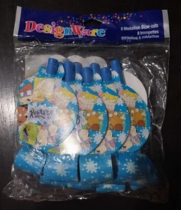 Vintage NICKELODEON RUGRATS Party Supplies 8 Medallion Blow Outs - Picture 1 of 3
