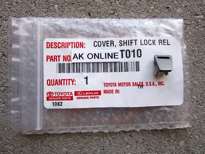 FITS 09 - 16 TOYOTA VENZA A/T SHIFTER LOCK RELEASE BUTTON COVER OEM OEM NEW - Image 1 of 4
