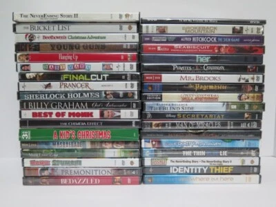 Mixed Lot Of 36 New Sealed DVDs Multiple Genres All Excellent Unopened READ! - Image 1 of 4