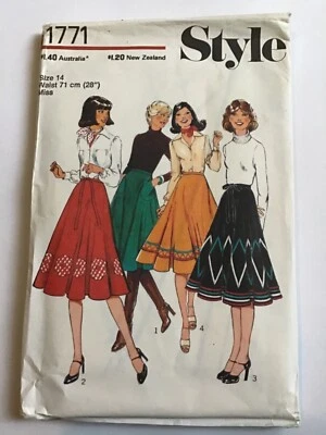 Dress makers patterns style 1771 size 14 sewing vintage retro woman * girl - Image 1 of 2