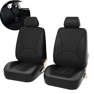 For Toyota RAV4 PU Leather Front Rear Car Seat Covers 2-Seats Protector Full Set - Picture 1 of 13