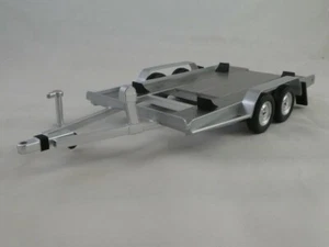 IXO single car trailer silver officina 1/18 TRL005-18 - Foto 1 di 4