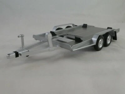 IXO single car trailer silver officina 1/18 TRL005-18 - Immagine 1 di 4