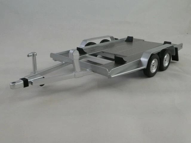 IXO single car trailer silver officina 1/18 TRL005-18 - Immagine 1 di 4