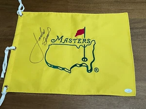JORDAN SPIETH SIGNED MASTERS FLAG UNDATED PROOF JSA COA HOF AUTHENTIC - Picture 1 of 4