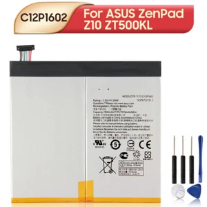 Original Replacement Battery C12P1602 For ASUS ZenPad Z10 ZT500KL Tablet 7800mAh - Photo 1/5