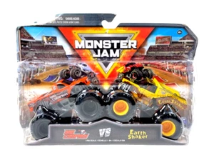 Monster Jam Bad Company Vs Earth Shaker Monster 2 Trucks Set Series 27 - Picture 1 of 7