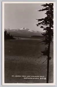 VTG RPPC Post Card Mt. Lassen From Lake Almanor, California J294 - Picture 1 of 2