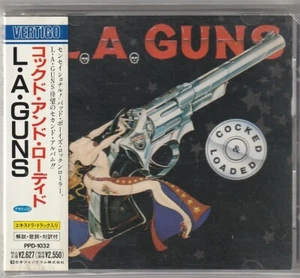 L.A. Guns – Cocked & Loaded Japan CD w/Large back obi / Picture Disc PPD-1032 - Picture 1 of 2
