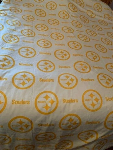 PITTSBURGH STEELERS FLAT FULL BED SHEET Cover