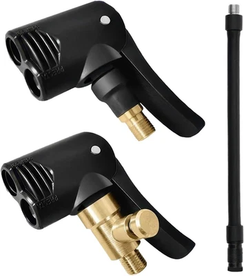 Französisches Ventil Adapter Messing Fahrrad Autoventil Reifenfüller 2 Stück - Bild 1 von 4