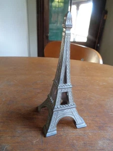 Eiffel Tower Cast Aluminum/Pewter Depose/"282”/"Paris” VGC+ - Picture 1 of 5