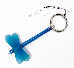 Sobral Brazil Rare Retired Dragonfly Artist Made Key Chain Ring - Picture 1 of 7