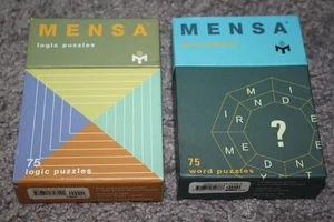 Mensa Logic Puzzles y Mighty Mind Benders Juegos de Cartas Flash - Imagen 1 de 8
