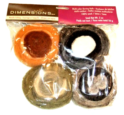 Dimensions 12 Colors Needle Felting Spinning Wool Fiber Roving - NEW (#5) - Image 1 of 4